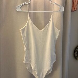 Gaze White Women's Tank Top Bodysuit